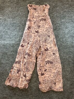 ASTR The Label Pink Corseted Wide Leg Jumpsuit CCC